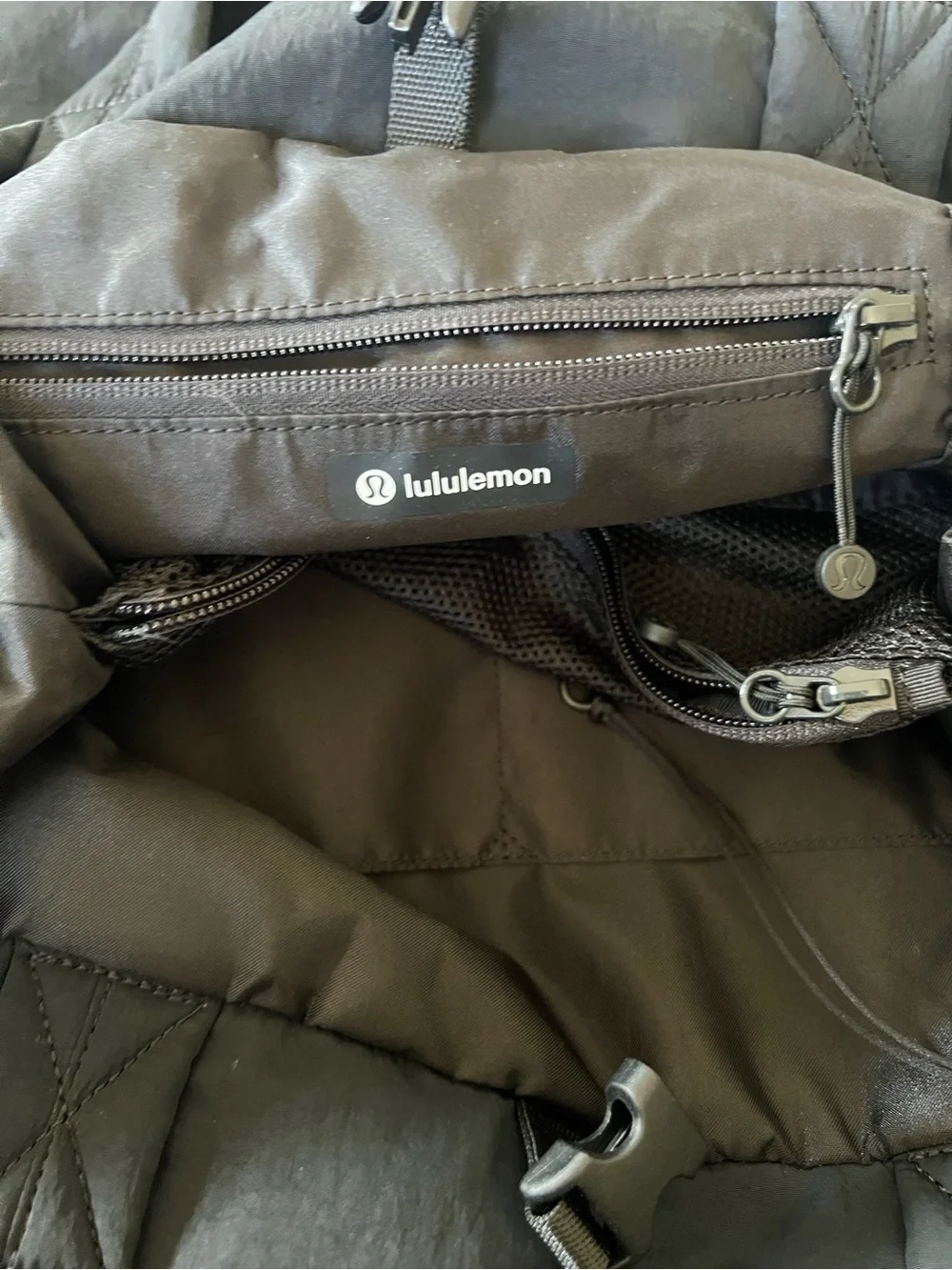 lululemon athletica Black Padded Backpack Tote